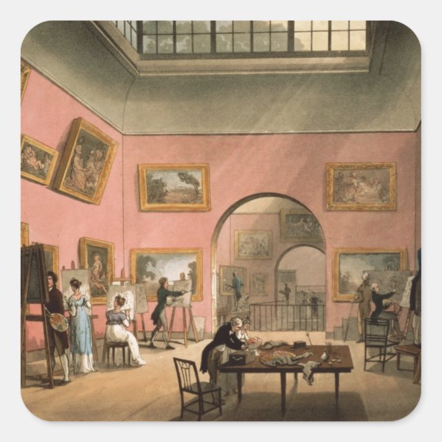 Adesivo Quadrado British Institution, Pall Mall (Frente)