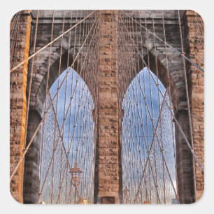Adesivo Quadrado Brooklyn Bridge New York EUA