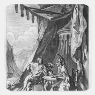 Adesivo Quadrado Brutus e Cassius na barraca do Brutus