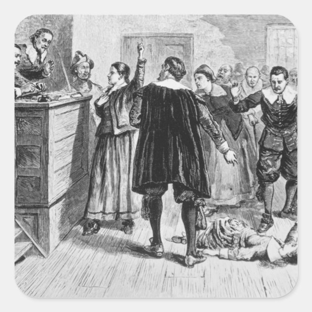 Adesivo Quadrado Bruxaria na Aldeia Salem (Frente)