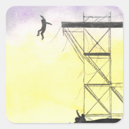 Adesivo Quadrado BTS Scene Stickers