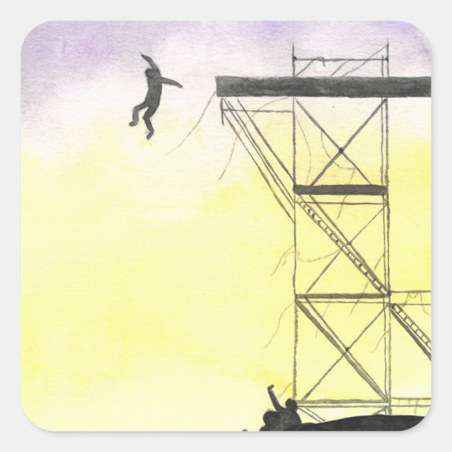 Adesivo Quadrado BTS Scene Stickers (Frente)