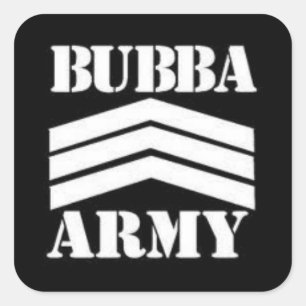 ADESIVO QUADRADO BUBBA ARMY