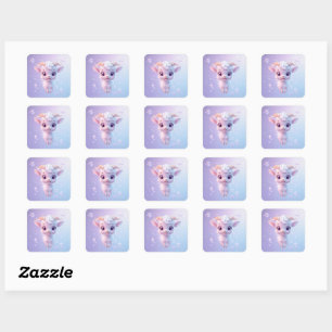 Adesivo Quadrado Bubble Goat