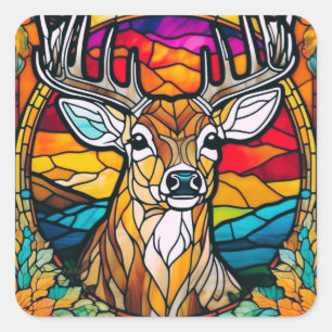 Adesivo Quadrado Buck Sticker