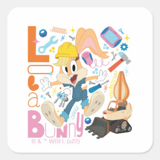 Adesivo Quadrado BUGS BUNNY BUILDERS™| Ferramentas de Trabalho da L
