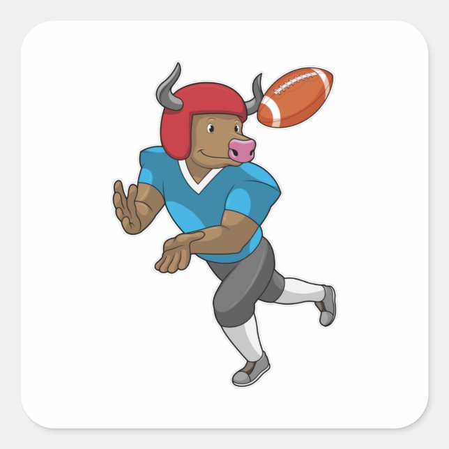 Adesivo Quadrado Bull no futebol (Frente)