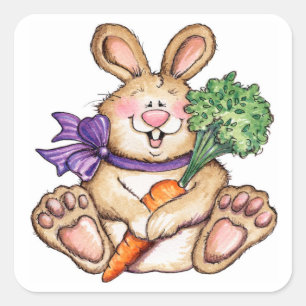 Adesivo Quadrado Bunny - Stickers