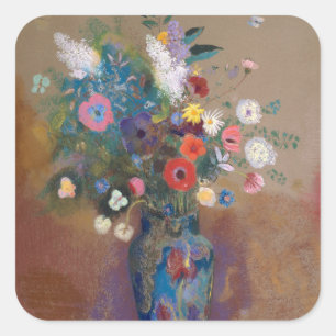 Adesivo Quadrado Buquê de Flores