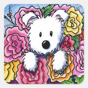 Adesivo Quadrado Buquê dia de as mães