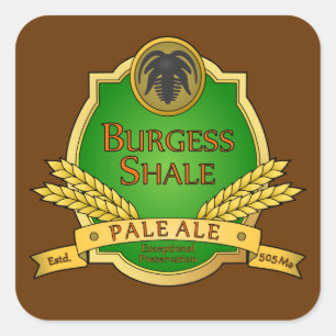 Adesivo Quadrado Burgess Shale Ale Sticker