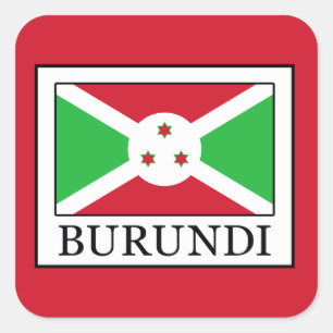 Adesivo Quadrado Burundi