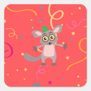 Adesivo Quadrado Bush Baby Sticker