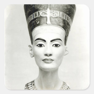 Adesivo Quadrado Busto da Rainha Nefertiti