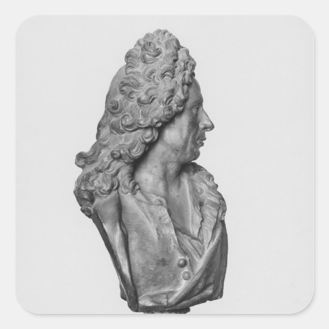 Adesivo Quadrado Busto de Gerard Audran (Frente)