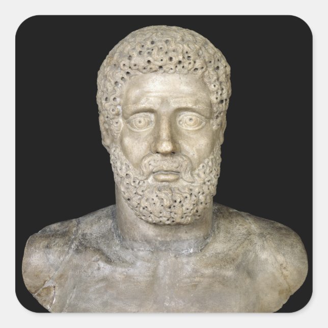 Adesivo Quadrado Busto de Hércules (Frente)