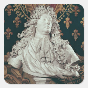 Adesivo Quadrado Busto de Louis XIV 1686