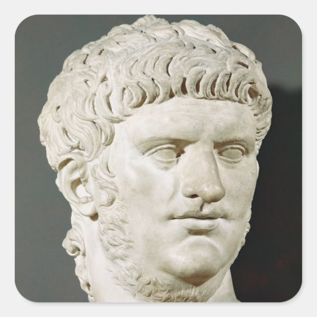Adesivo Quadrado Busto de Nero (Frente)