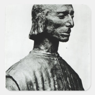 Adesivo Quadrado Busto de Niccolo Machiavelli