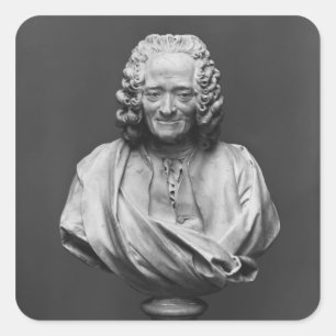Adesivo Quadrado Busto de Voltaire
