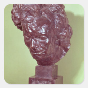 Adesivo Quadrado Busto do retrato de Ludwig van Beethoven 1901