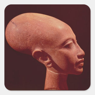 Adesivo Quadrado Busto do retrato de uma filha do rei Akhenaten