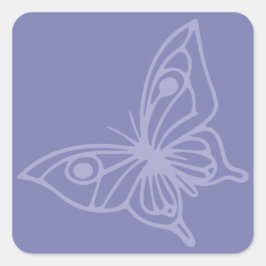 Adesivo Quadrado Butterfly Garden Butterfly Blue