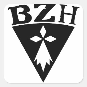 Adesivo Quadrado BZH Breizh Bretagne