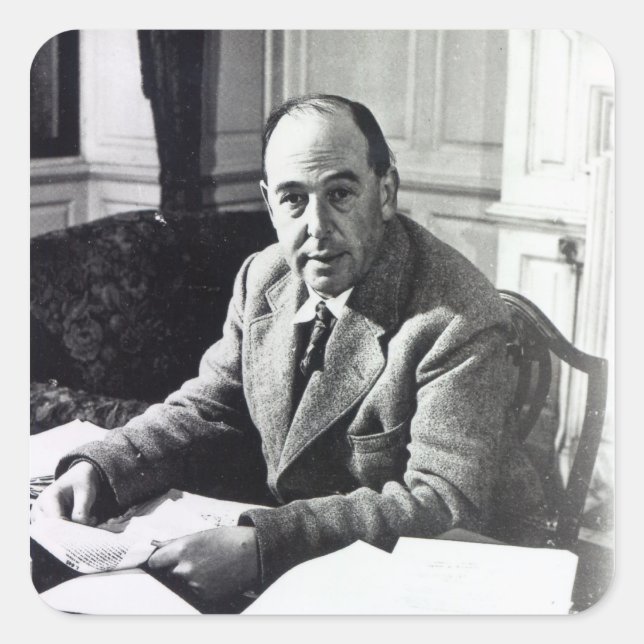 Adesivo Quadrado C.S. Lewis (Frente)