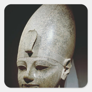 Adesivo Quadrado Cabeça colossal de Amenhotep III, do al-Qurnah