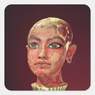 Adesivo Quadrado Cabeça do rei da criança que emerge