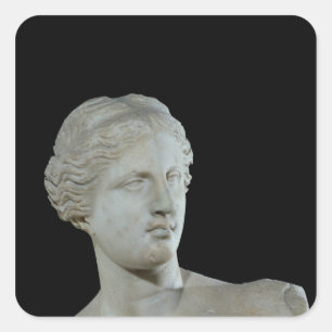 Adesivo Quadrado Cabeça do Vênus de Milo, c.100 BC