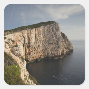 Adesivo Quadrado Cabo Caccia, Alghero, Sardenha, Itália