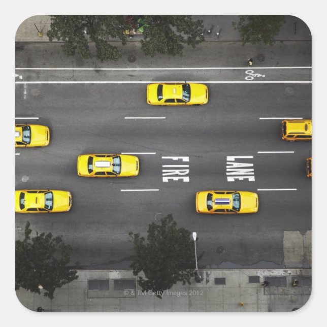 Adesivo Quadrado Cabos de táxi (Frente)