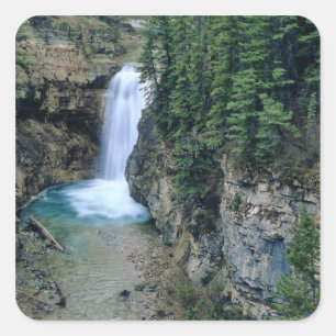 Adesivo Quadrado Cachoeira no Falls Creek em Lewis e Clark