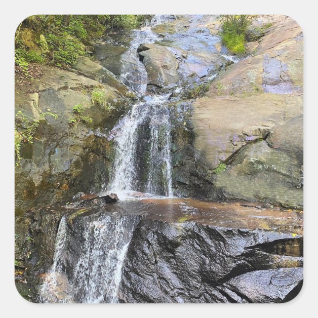 Adesivo Quadrado Cachoeira Serenidade Silvervale (Frente)