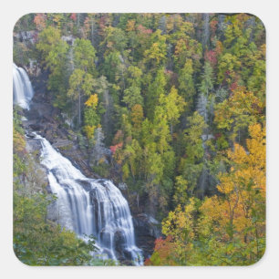 Adesivo Quadrado Cachoeira Whitewater no Nantahala Nacional