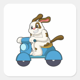 Adesivo Quadrado Cachorro como Biker com Patinete.PNG