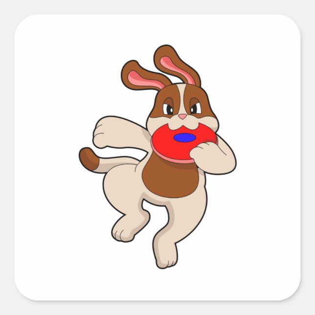 Adesivo Quadrado Cachorro em Reprodução (Frente)