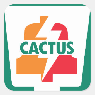 Adesivo Quadrado Cactus Eleven Bell 1 projetado por Robitussin