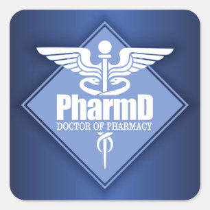 Adesivo Quadrado Cad PharmD (diamante)