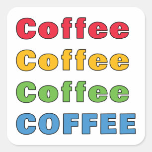 Adesivo Quadrado Café Café