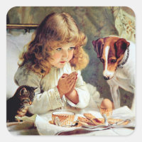 Café da manhã na cama: Menina, Terrier e Gato Gati