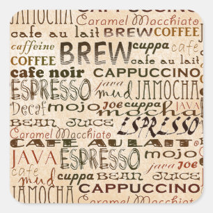 Adesivo Quadrado Café E Creme