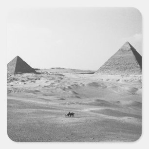 Adesivo Quadrado Cairo Egito, Pirâmides de Gizé
