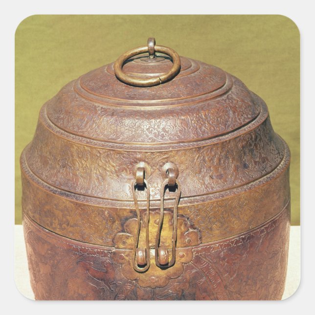 Adesivo Quadrado Caixa de turbinas de Moghul (Frente)