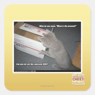 Adesivo Quadrado Caixa impressionante