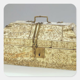 Adesivo Quadrado Caixão árabe de Siculo com animais