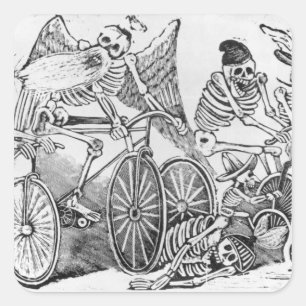 Adesivo Quadrado Calavera do século XX