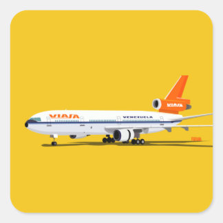 Adesivo Quadrado Calcomanía Viasa DC-10